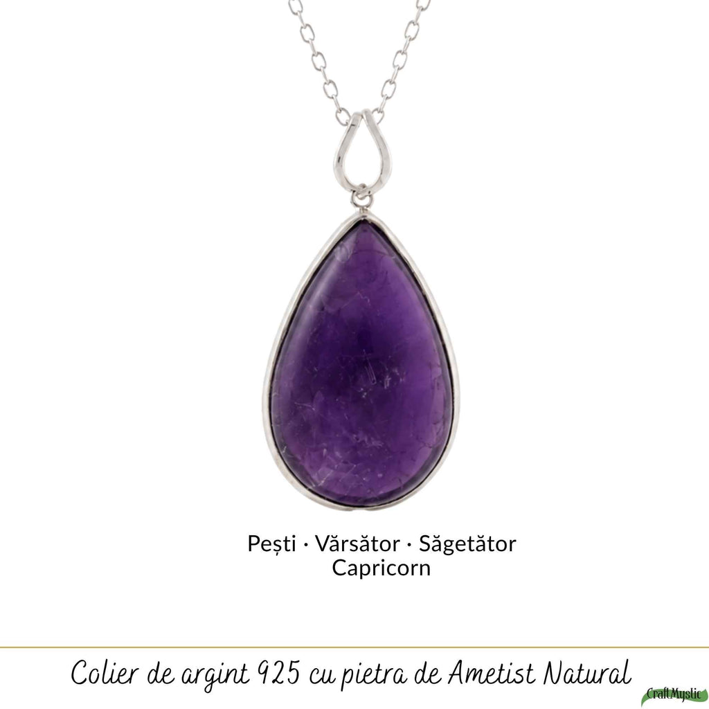 Colier cu Ametist, Argint 925 – CraftMystic