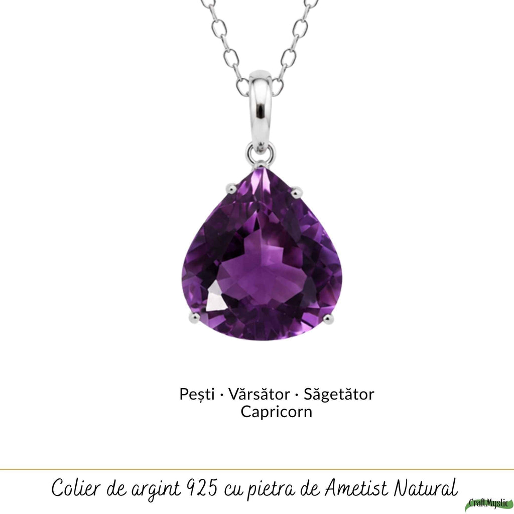 Colier cu Ametist, Argint 925 – CraftMystic
