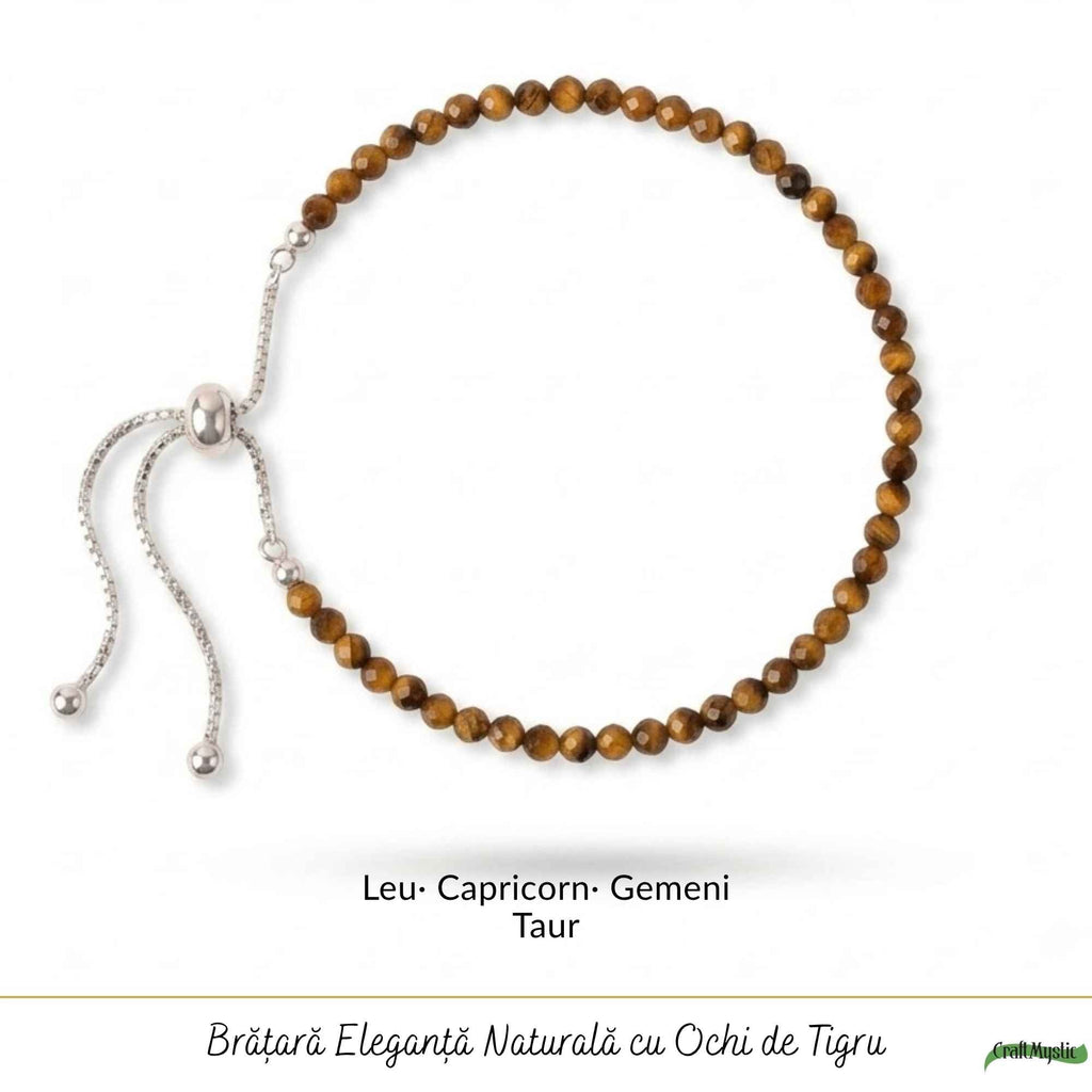 Brățară cu Ochi de Tigru, Argint 925 – CraftMystic