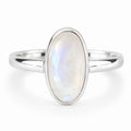 Inel Argint 925 cu Piatra Lunii Naturala Oval – Intuitie si Echilibru