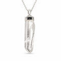 Colier Cuarț Lemurian Natural Argint 925 Brut - Claritate