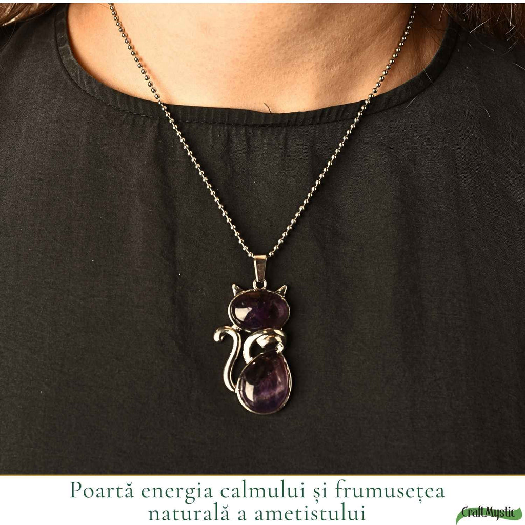 Colier cu Ametist, Argint 925 – CraftMystic