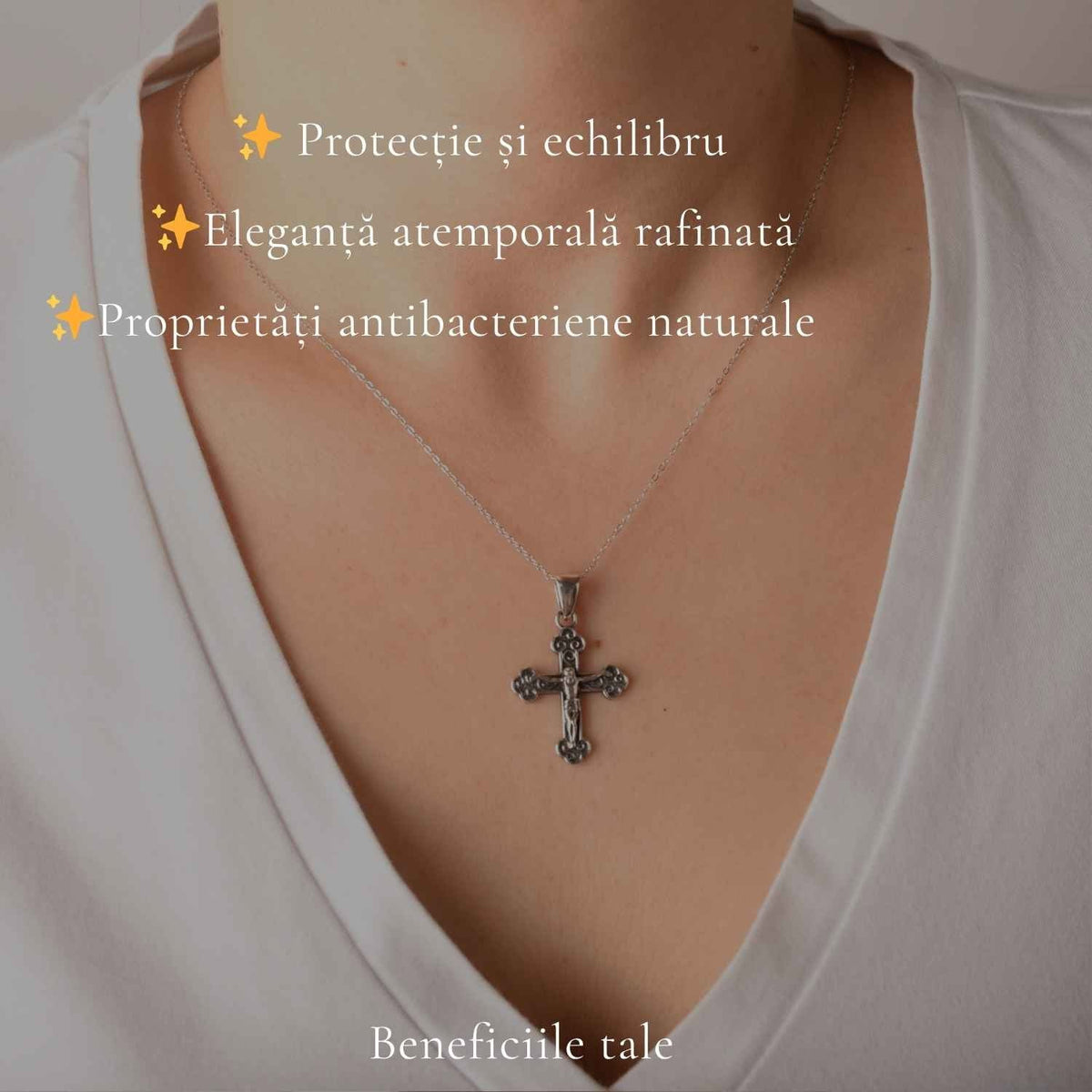 Colier Cruce cu Iisus din Argint 925 – CraftMystic