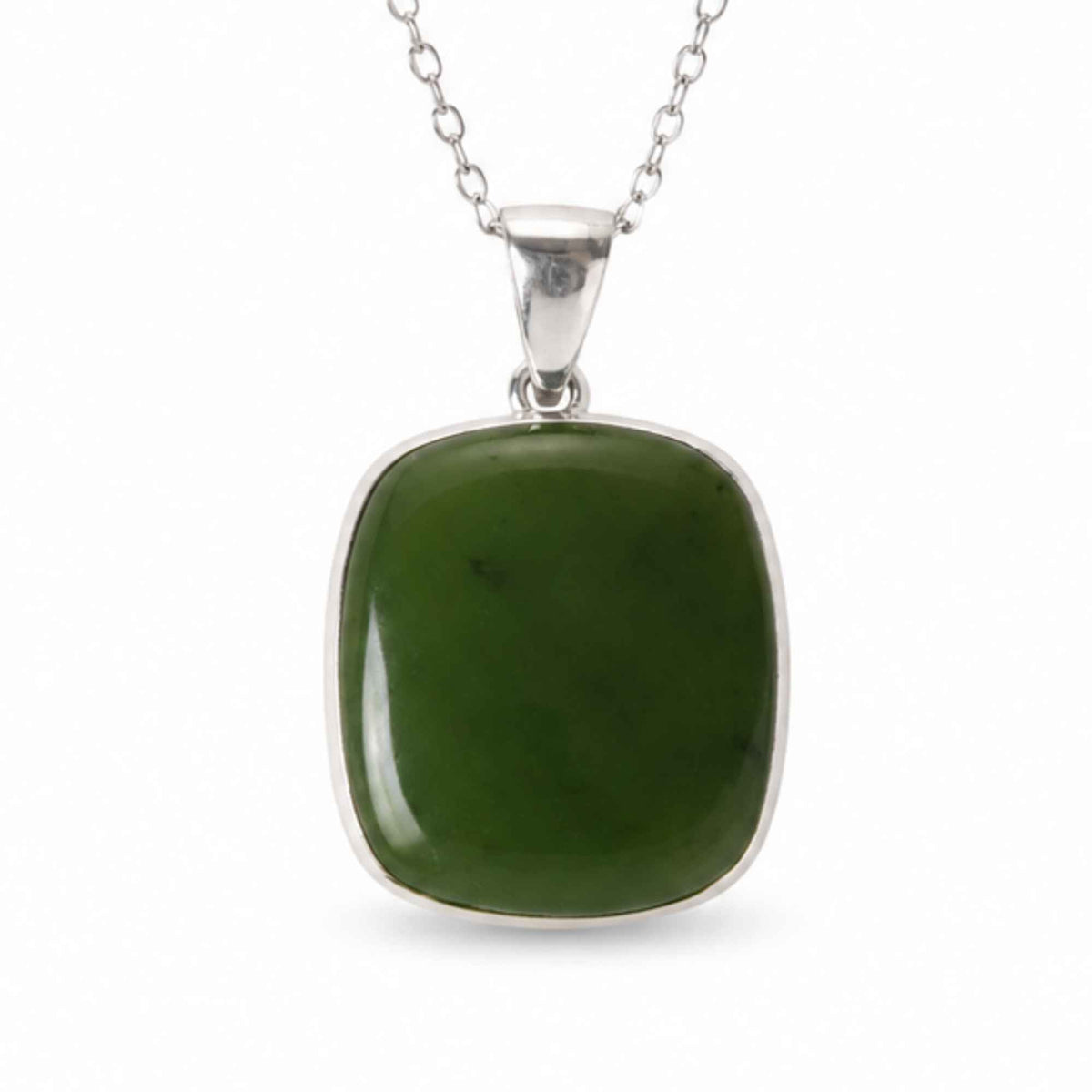 Colier cu Jad Nefrit, Argint 925 – CraftMystic