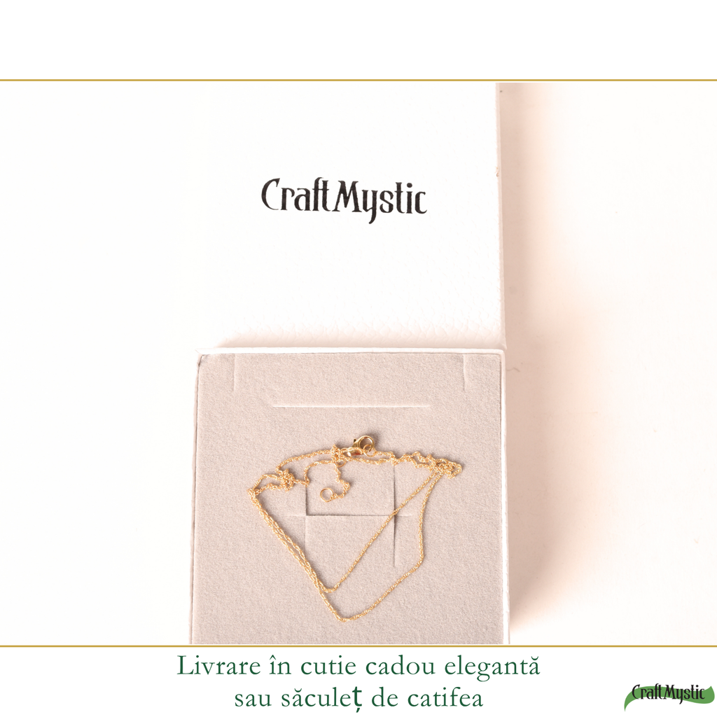 Lanț Argint 925 placat cu Aur 18K unisex cu zale fine