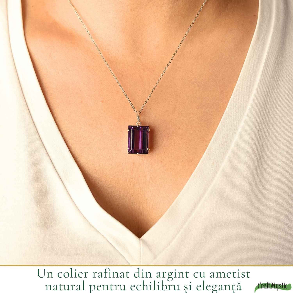 Colier cu Ametist, Argint 925 – CraftMystic