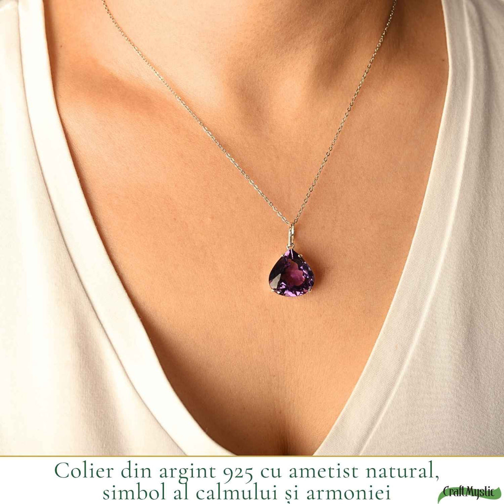 Colier cu Ametist, Argint 925 – CraftMystic