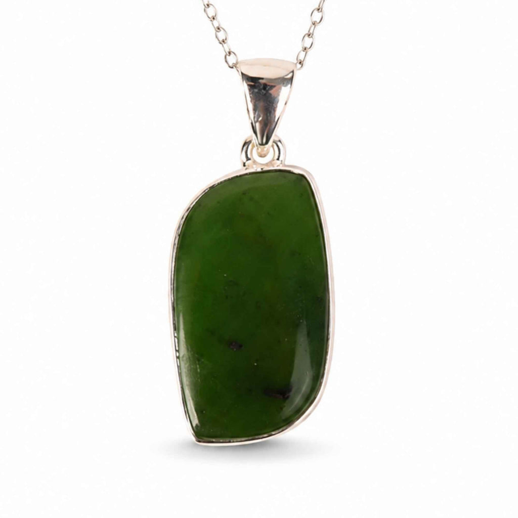 Colier cu Jad Nefrit, Argint 925 – CraftMystic
