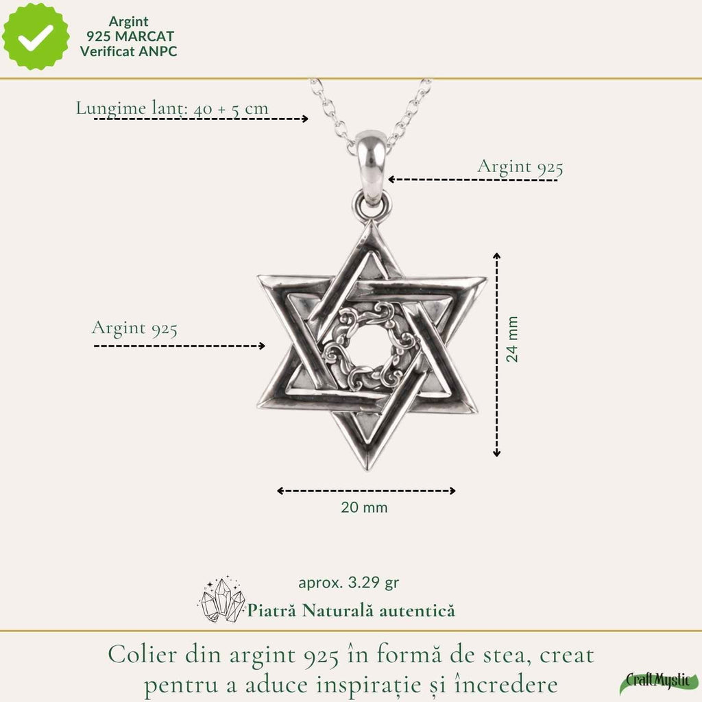 Colier Merkaba din Argint 925 – CraftMystic