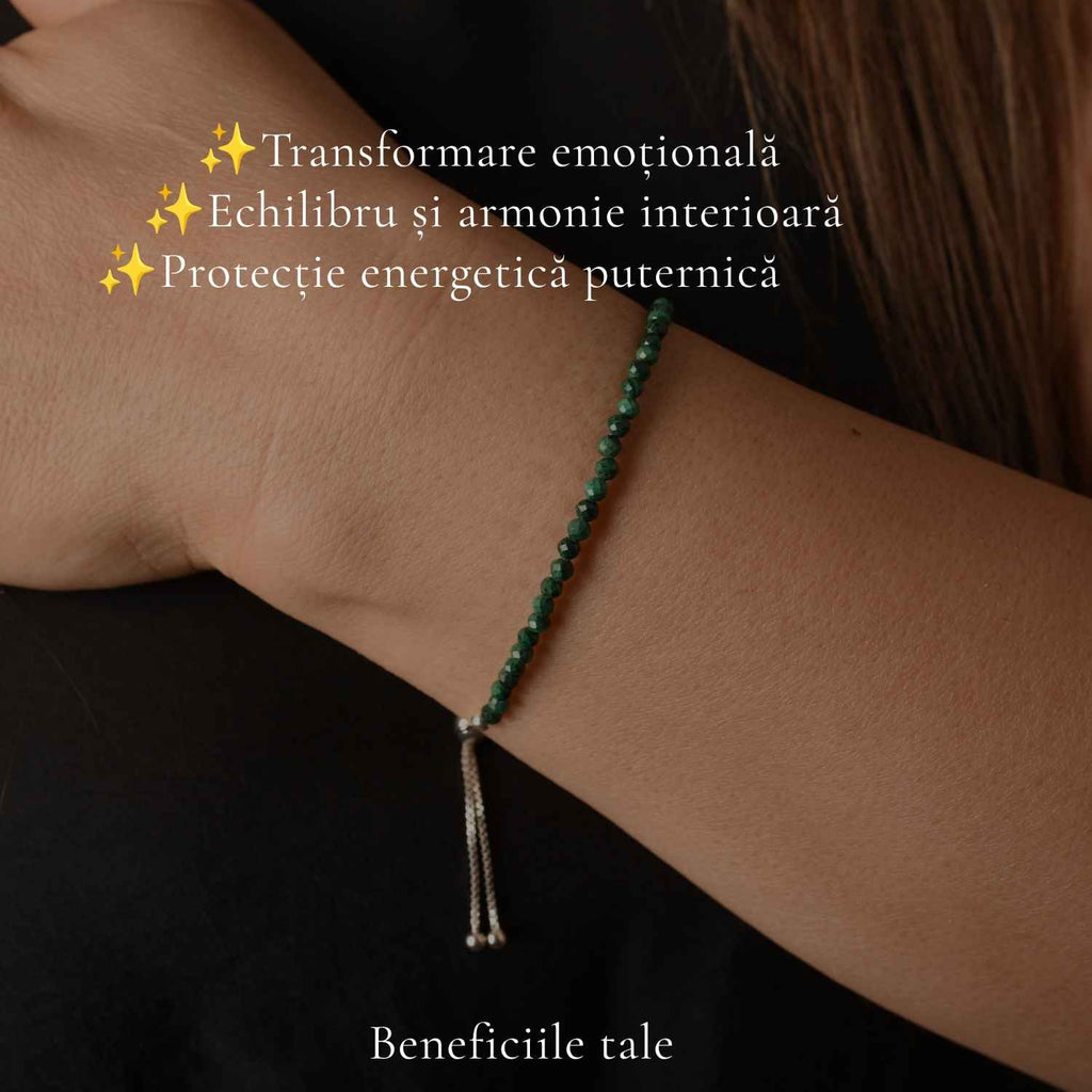 Brățară cu Malachit, Argint 925 – CraftMystic