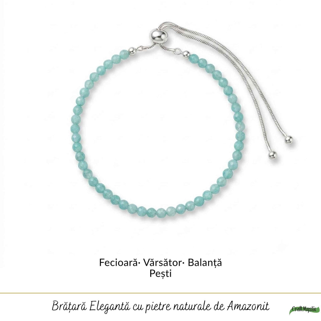 Brățară cu Amazonit, Argint 925 – CraftMystic