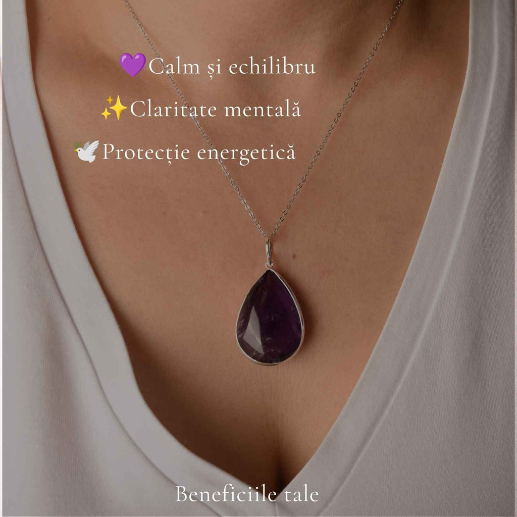 Colier cu Ametist, Argint 925 – CraftMystic