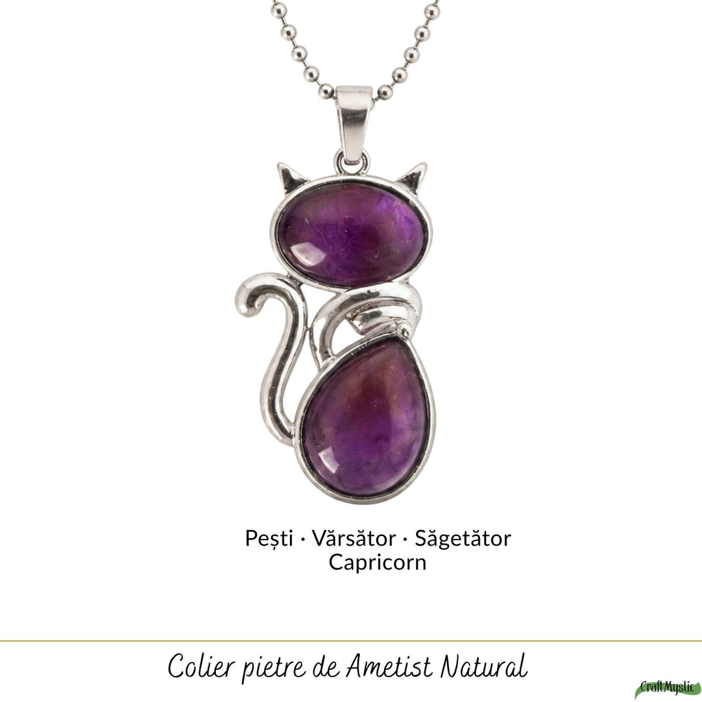 Colier cu Ametist, Argint 925 – CraftMystic