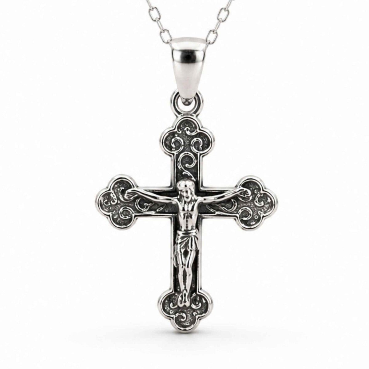 Colier Cruce cu Iisus din Argint 925 – CraftMystic