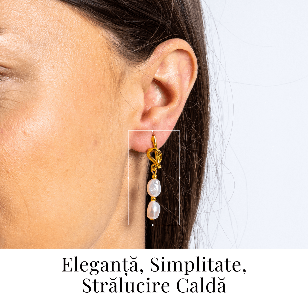 Bijuterie feminina, cercei cu perle de cultura – Rafinament si simplitate aurie
