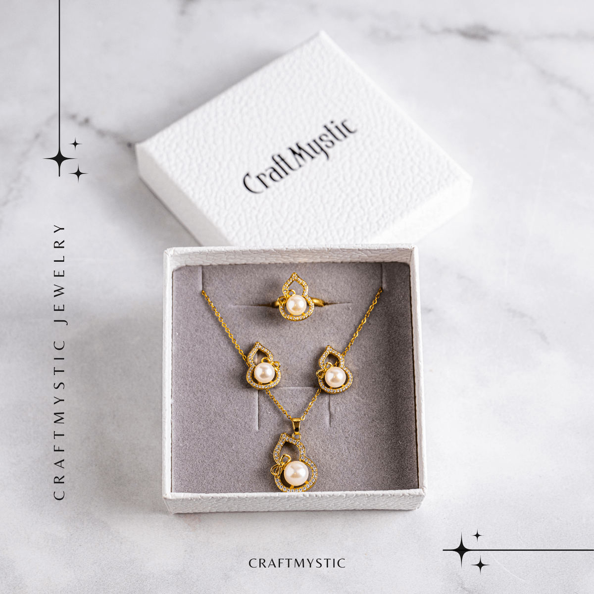 Set elegant cu perla naturala – Stralucire si feminitate intr-un singur gest