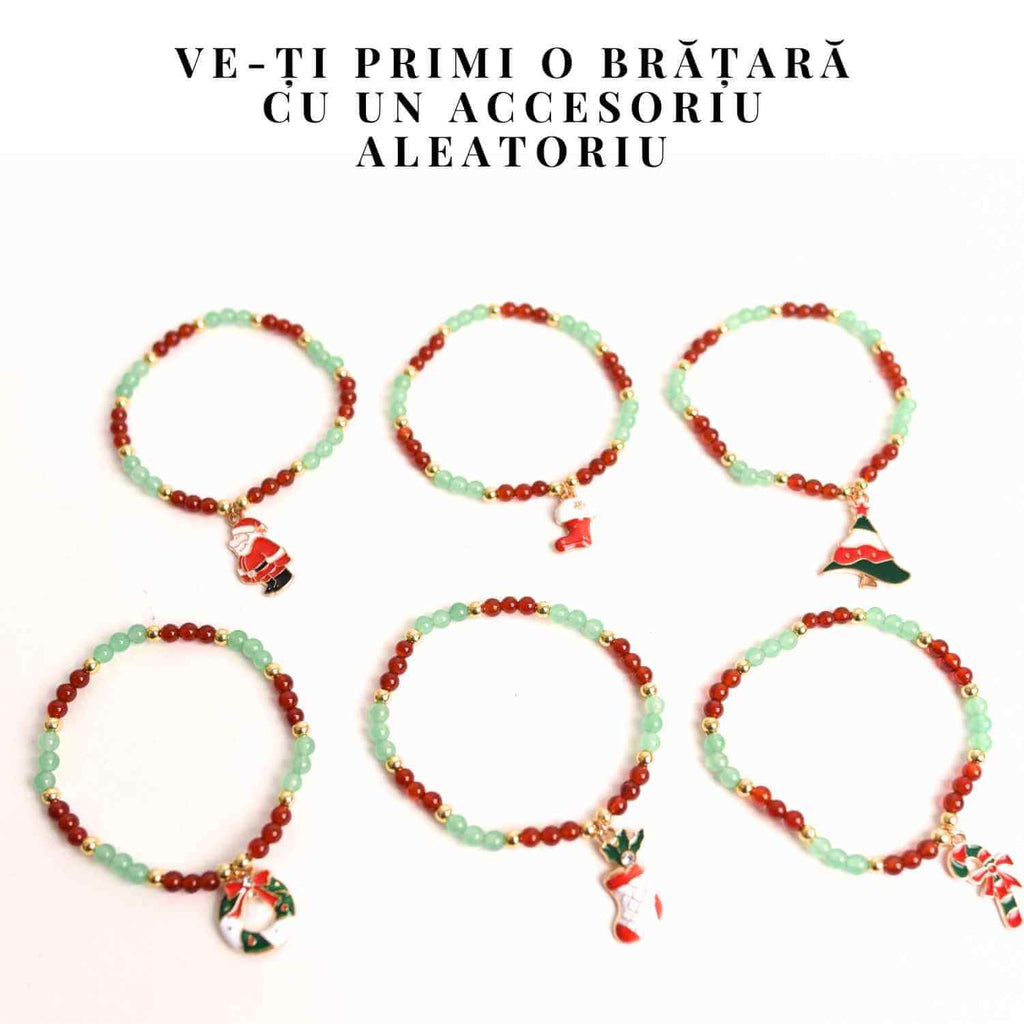 Bratara Agat rosu si aventurin verde accesoriu mix- eleganta si noroc