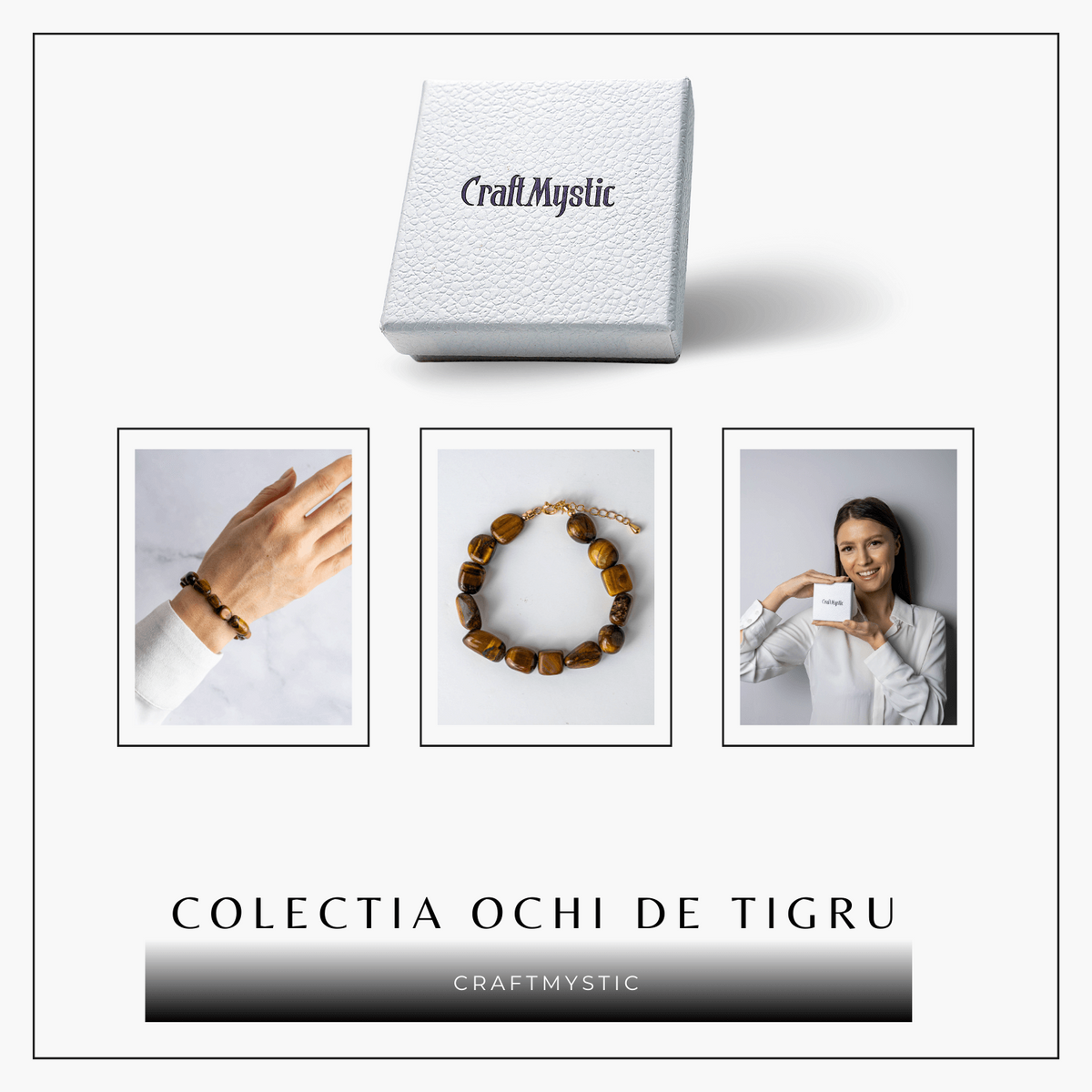 Bijuterie de Echilibru – Bratara cu Cristale Ochi de Tigru