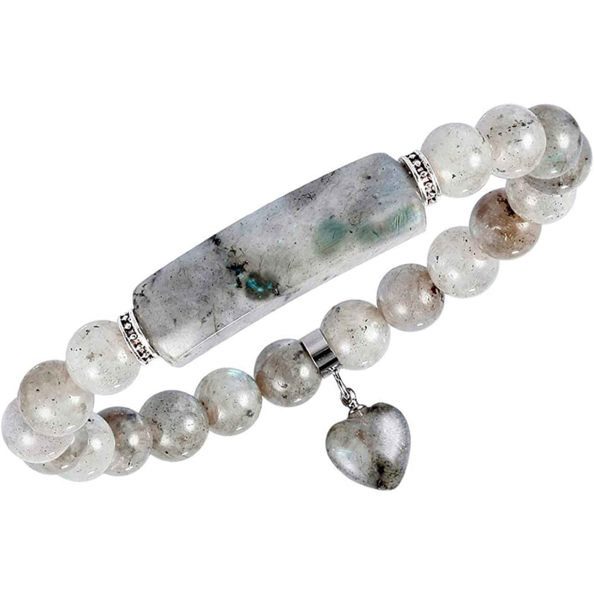 Bratara cu pietre semipretioase margele 8mm ochi de Labradorit: Echilibru si armonie