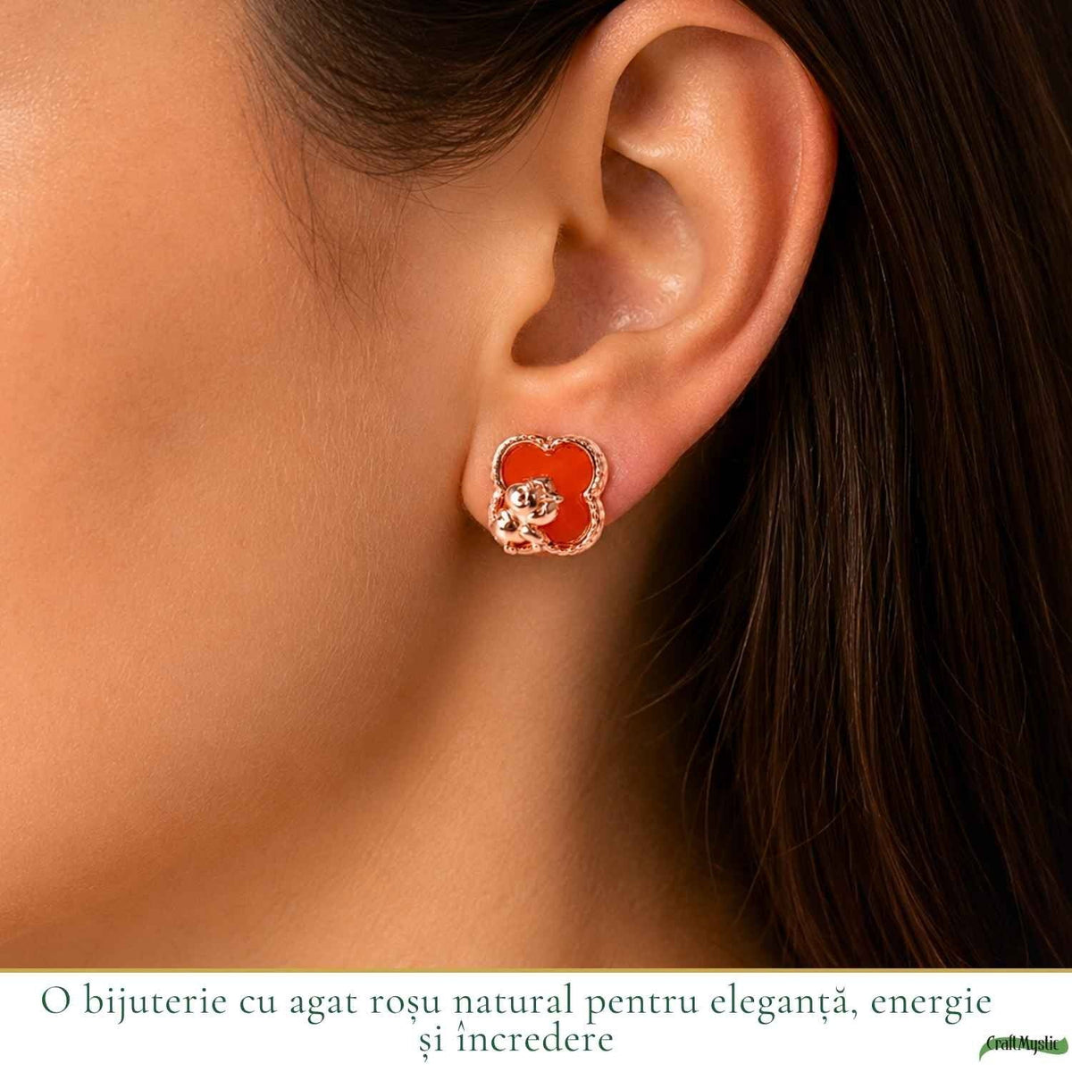 Cercei cu Agat, Argint 925 – CraftMystic