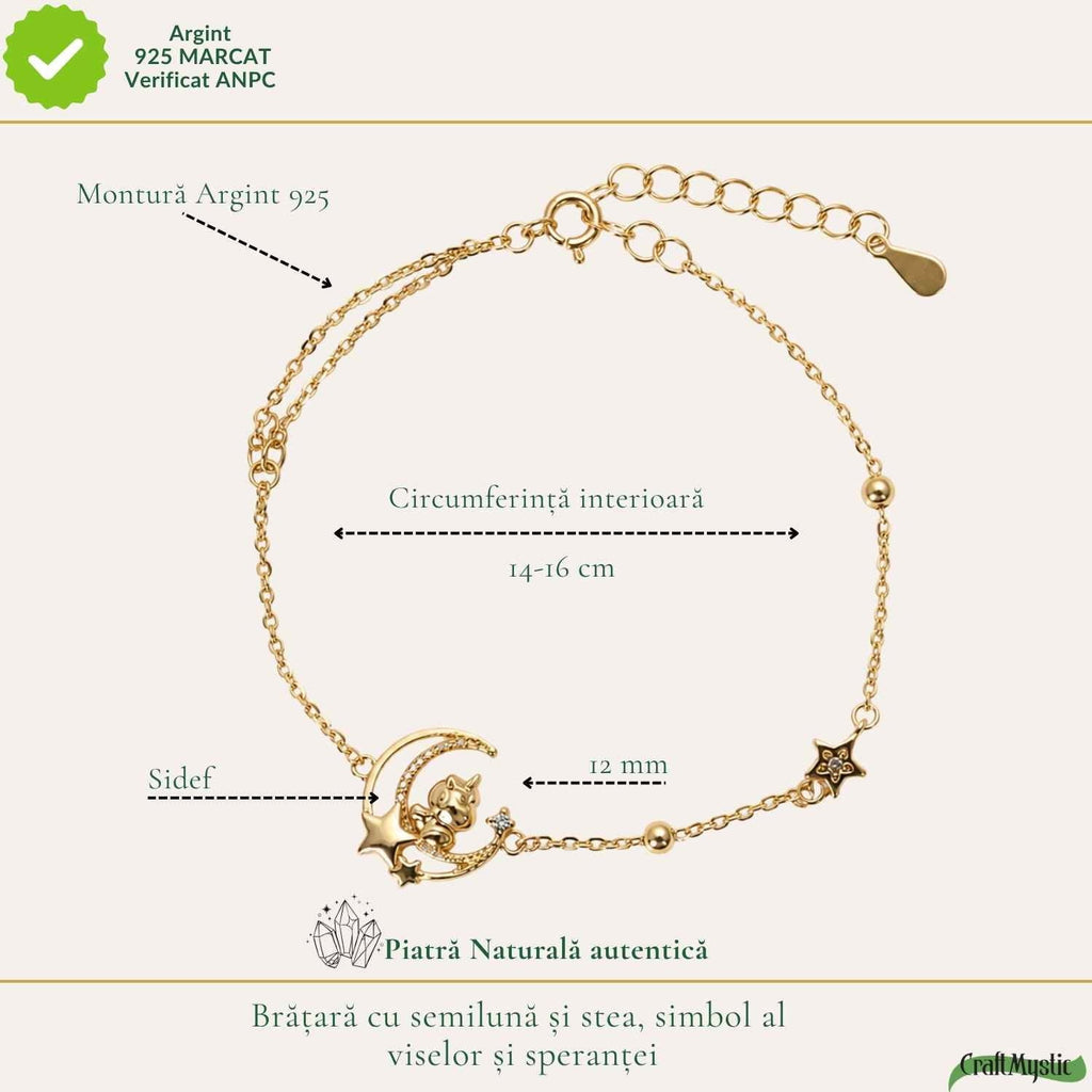 Bratara cu Sidef, Argint 925 placat aur 18k – CraftMystic