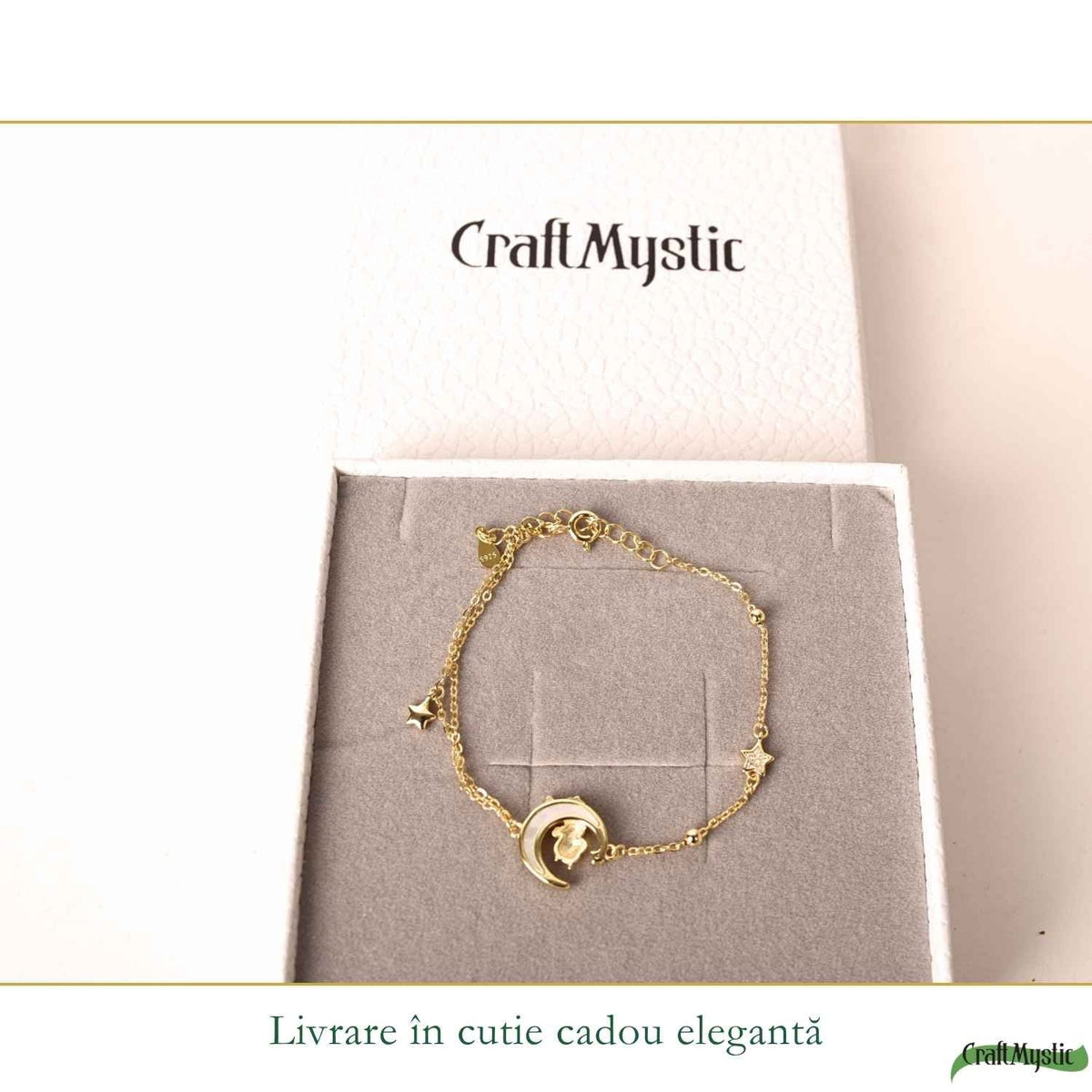 Bratara cu Sidef, Argint 925 placat aur 18k – CraftMystic
