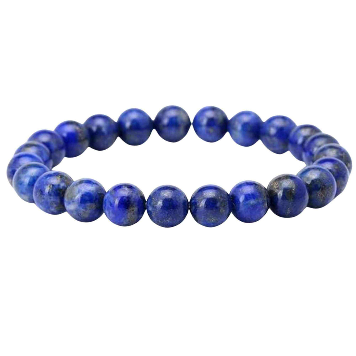 Bratara din pietre semipretioase 8mm Lapis Lazuli lucrata manual - Bratara stretch cu margele