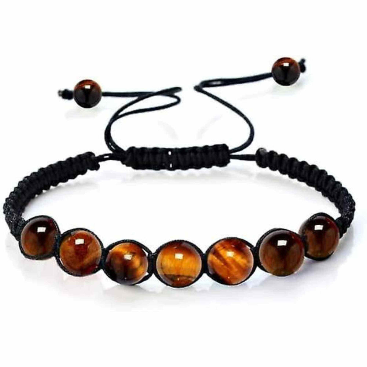 Bratara Reglabila cu Margele de Ochi de Tigru de 6mm - Bijuterii Handmade, Cadou Perfect pentru Femei si Fete