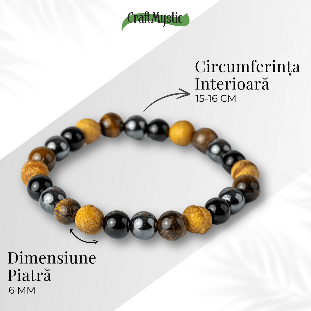 Alchimia Protectiei – Bratara cu Cristale Radacina si Palo Santo Purificator