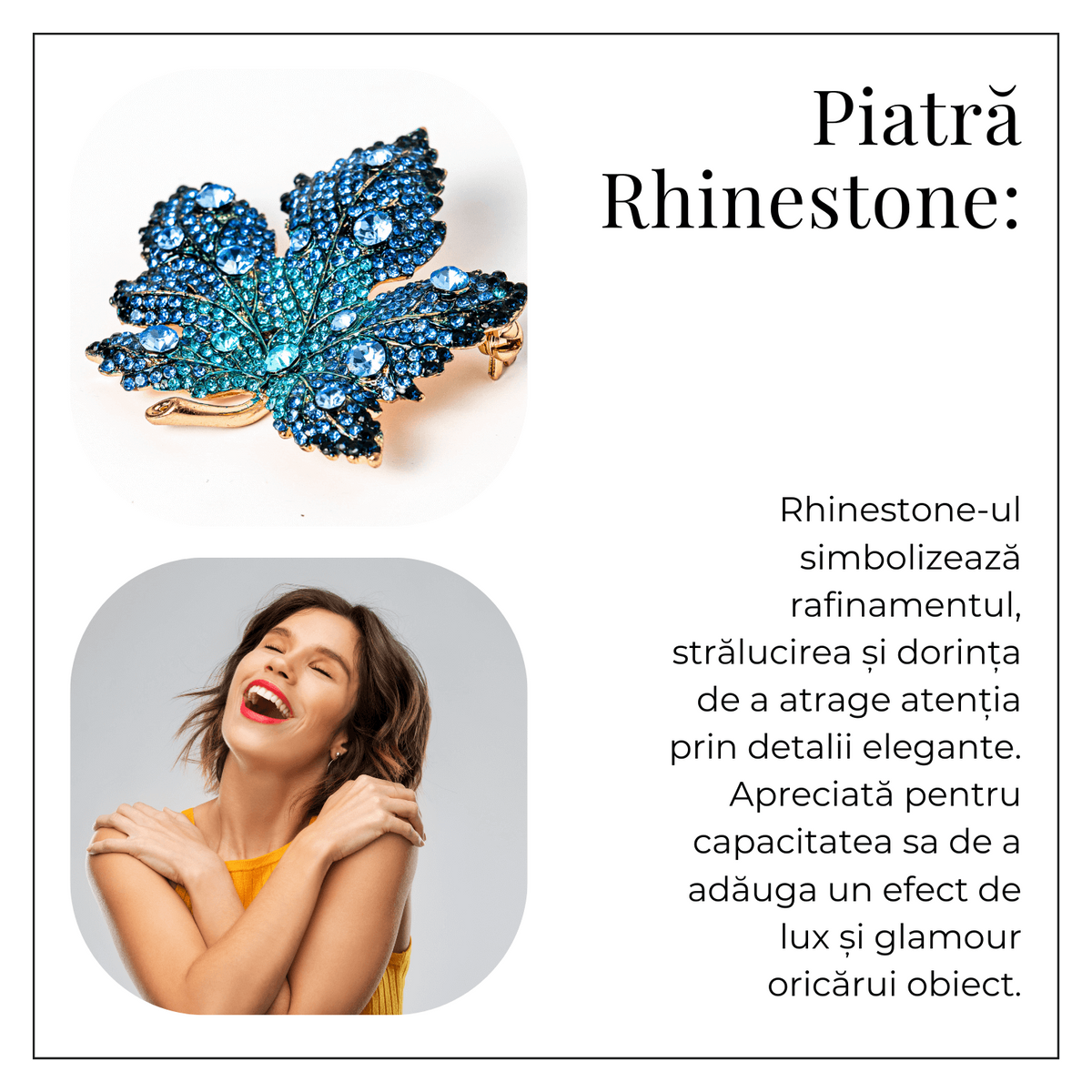 Brosa design frunza de artar cu pietre Rhinestone – Eleganta si rafinament
