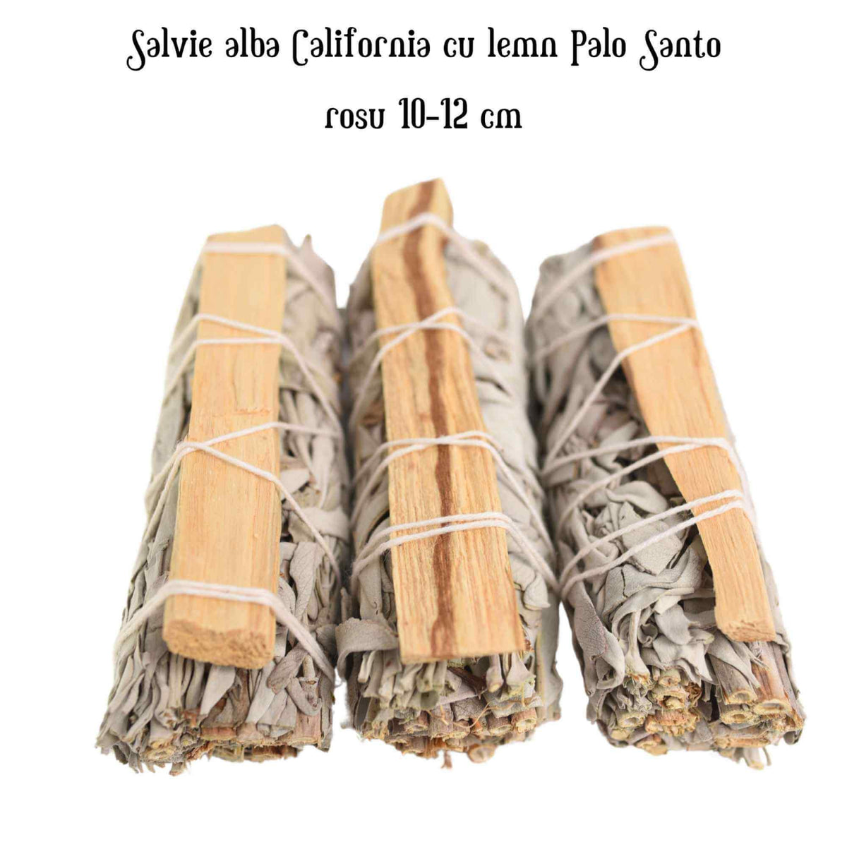 Buchet Salvie Alba California cu lemn Palo Santo – Purificare si Energie Pozitiva