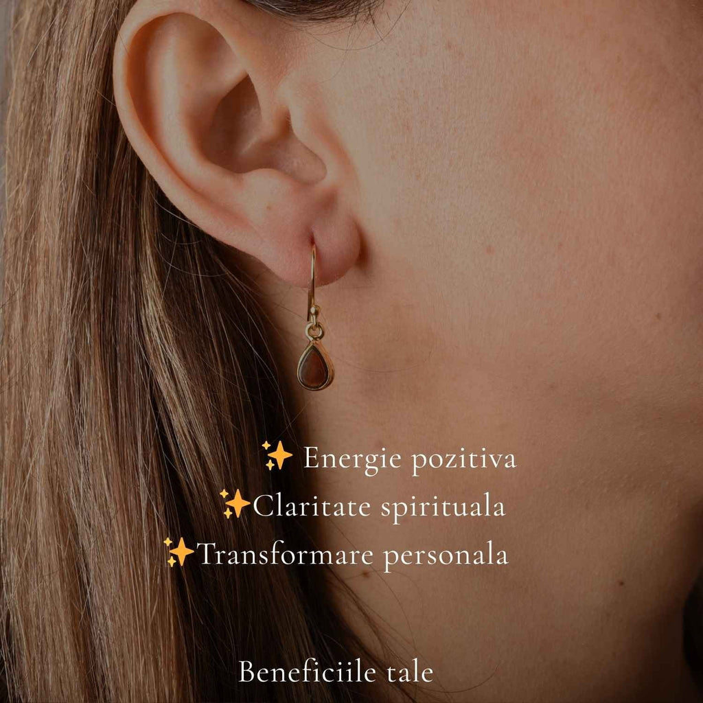 Cercei cu Amolit, Argint 925 – CraftMystic