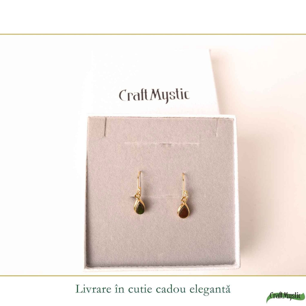 Cercei cu Amolit, Argint 925 – CraftMystic