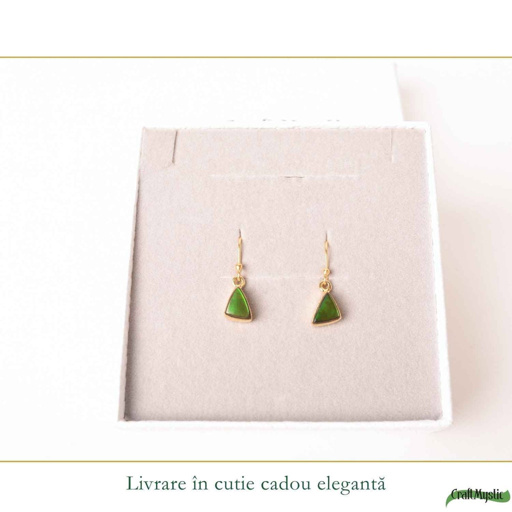 Cercei cu Amolit, Argint 925 – CraftMystic