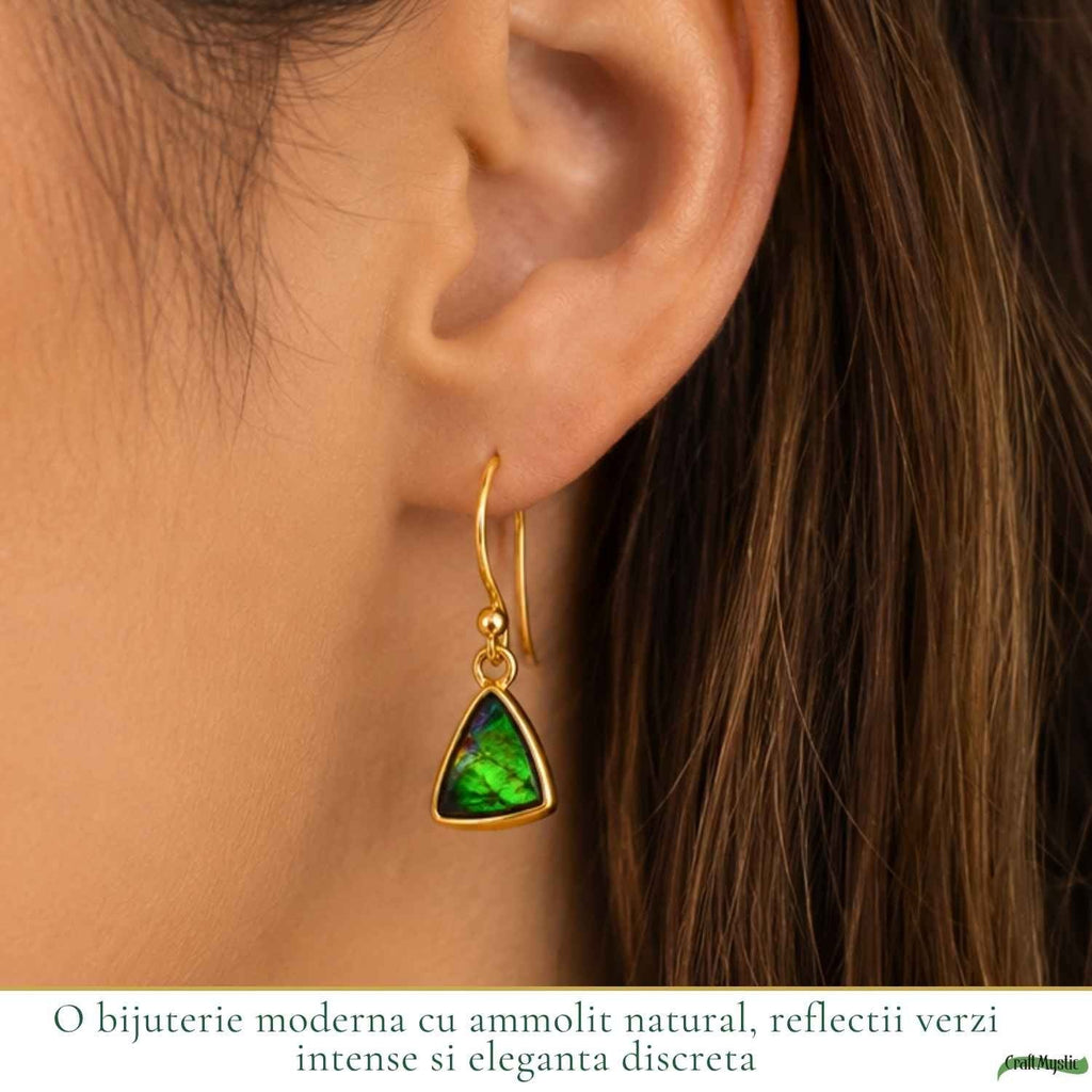 Cercei cu Amolit, Argint 925 – CraftMystic