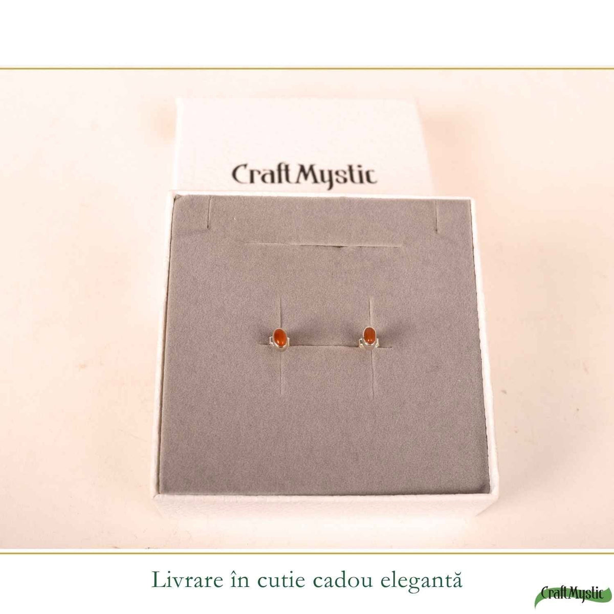 Cercei cu Carneol, Argint 925 – CraftMystic
