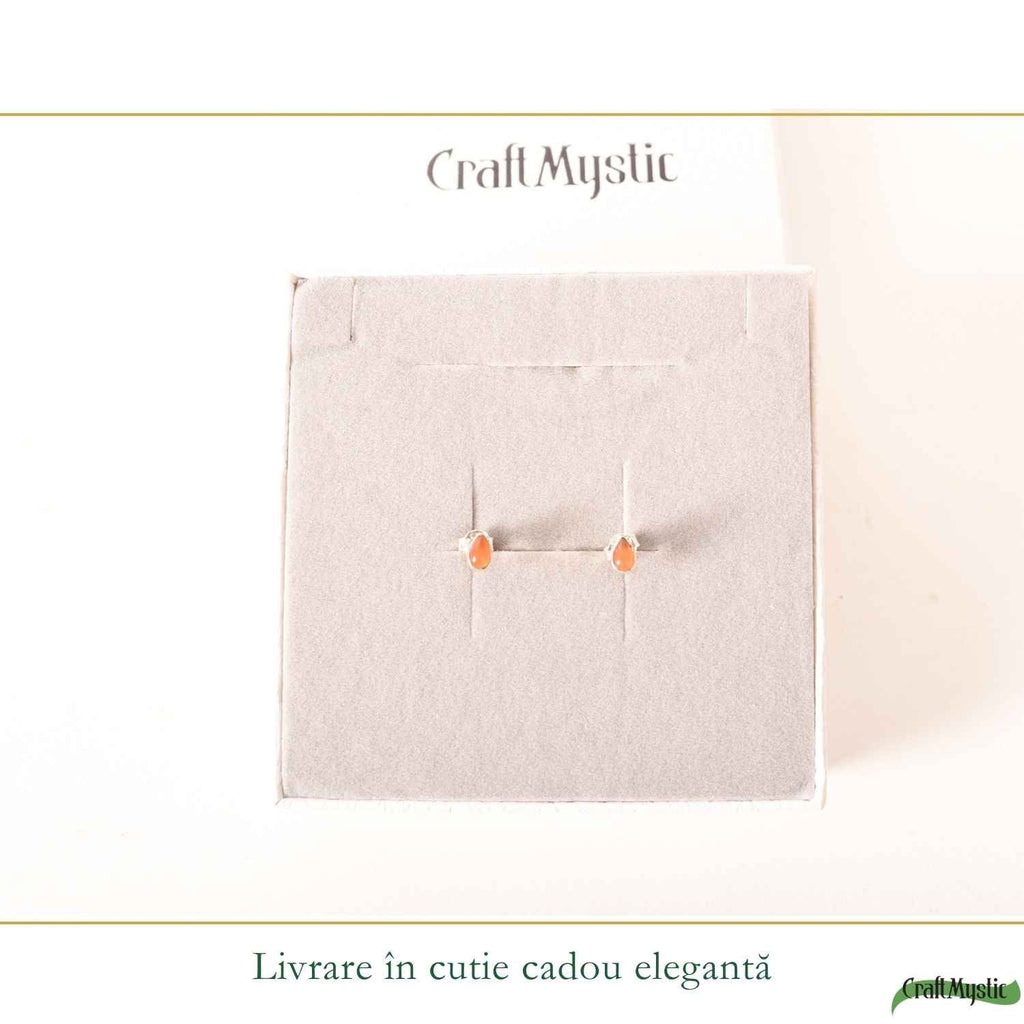 Cercei cu Carneol, Argint 925 – CraftMystic