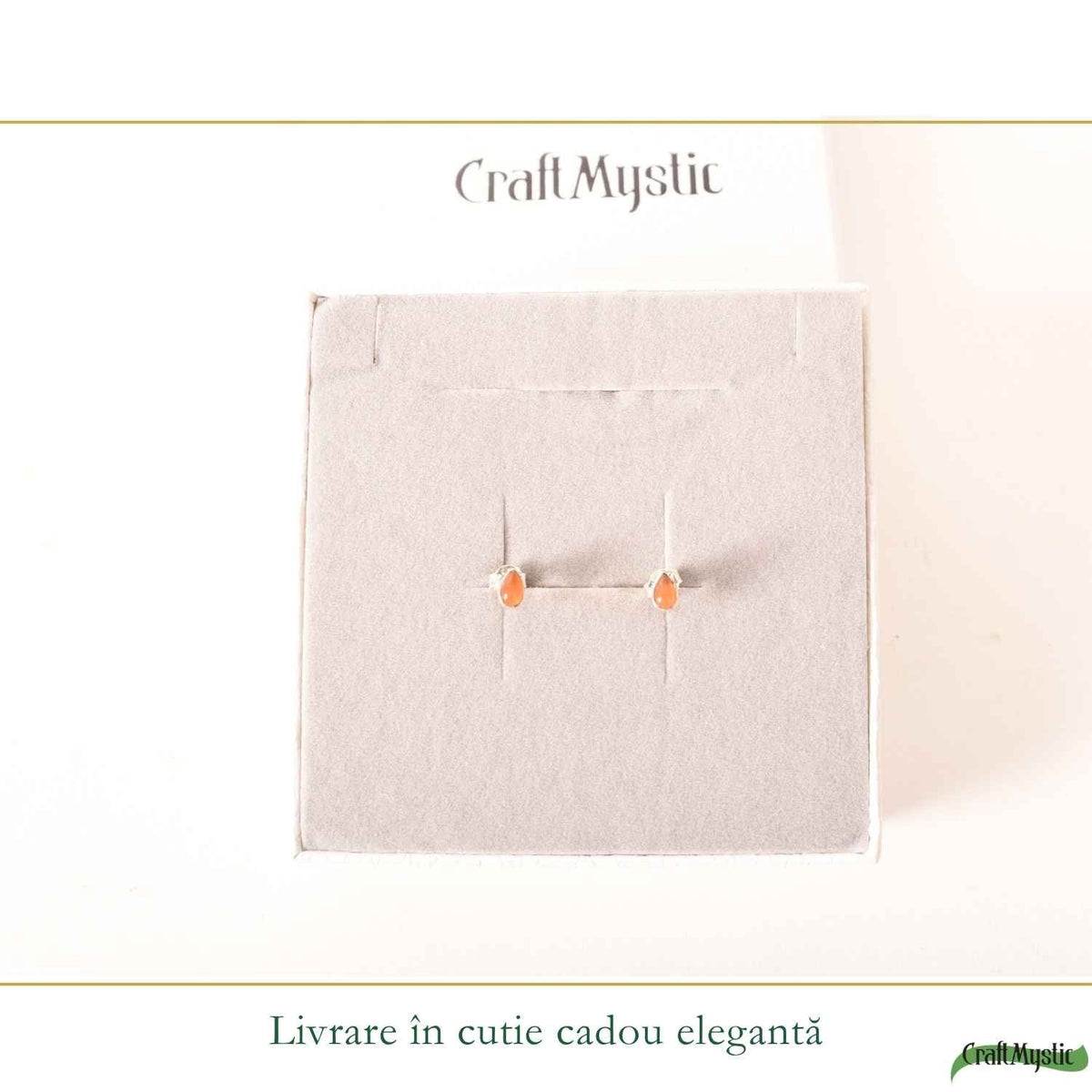 Cercei cu Carneol, Argint 925 – CraftMystic
