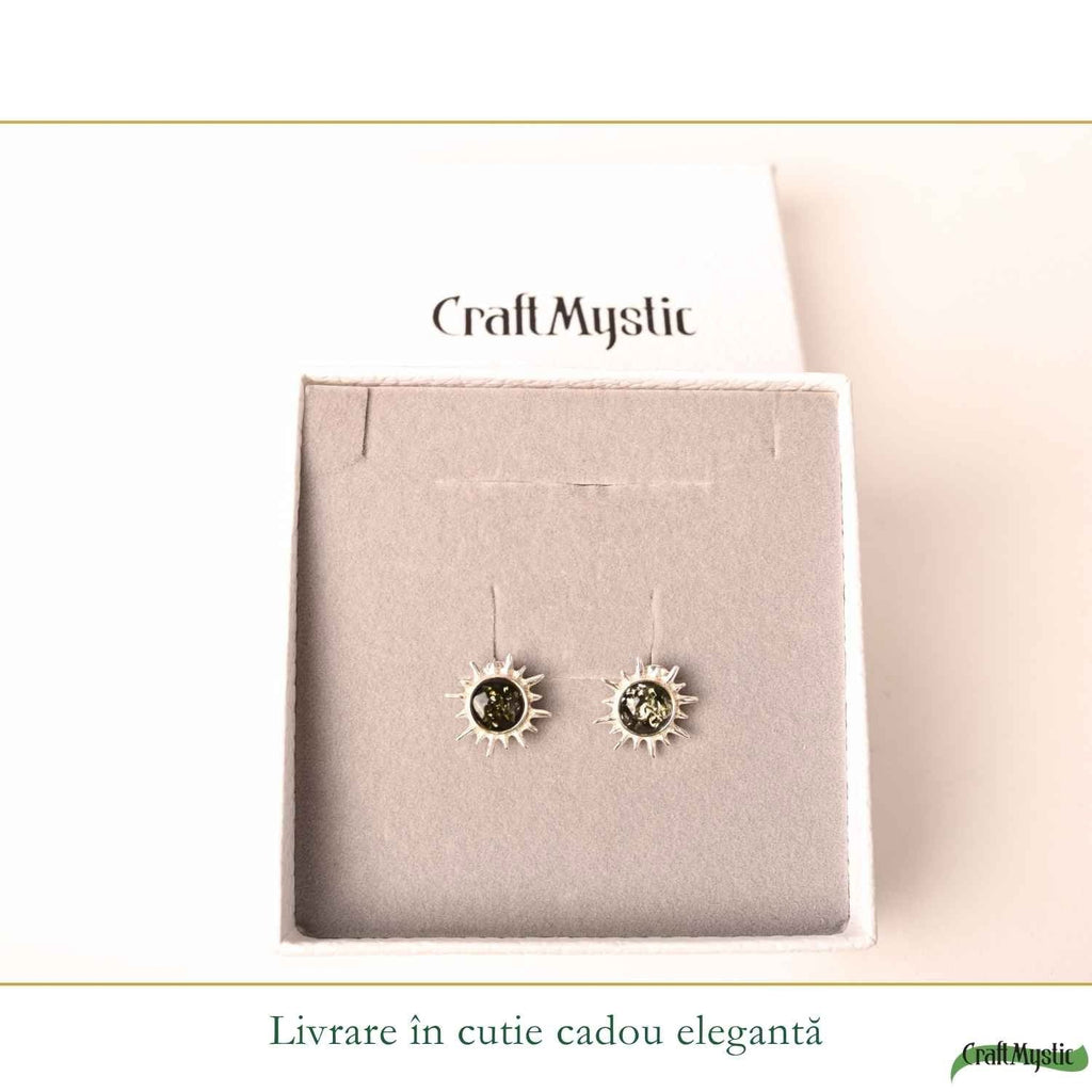 Cercei cu Chihlimbar, Argint 925 – CraftMystic