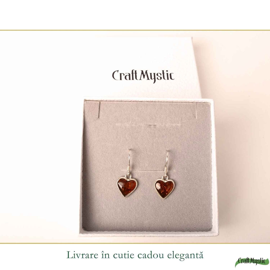 Cercei cu Chihlimbar, Argint 925 – CraftMystic