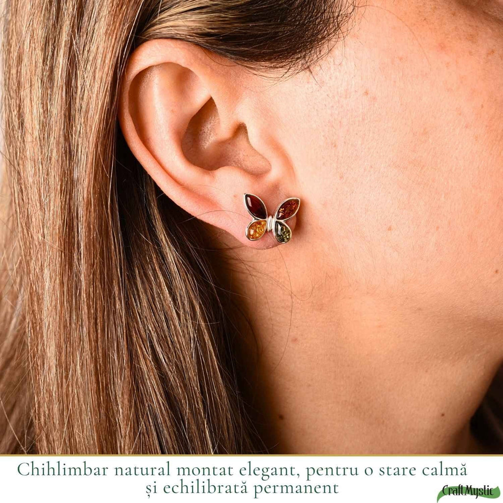 Cercei cu Chihlimbar, Argint 925 – CraftMystic