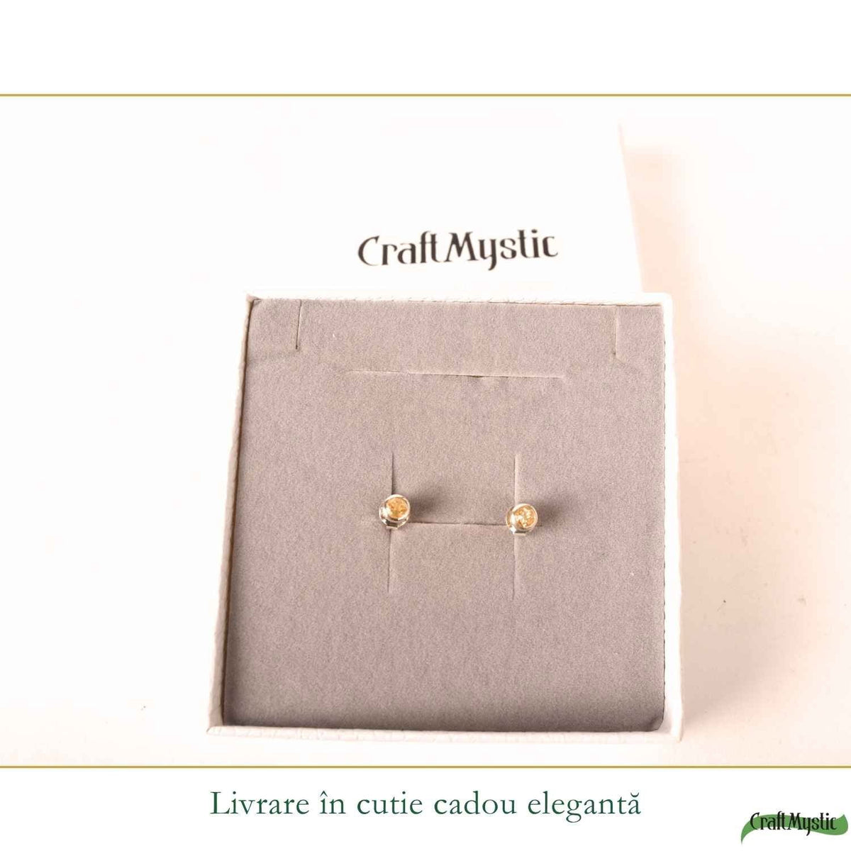 Cercei cu Citrin, Argint 925 – CraftMystic