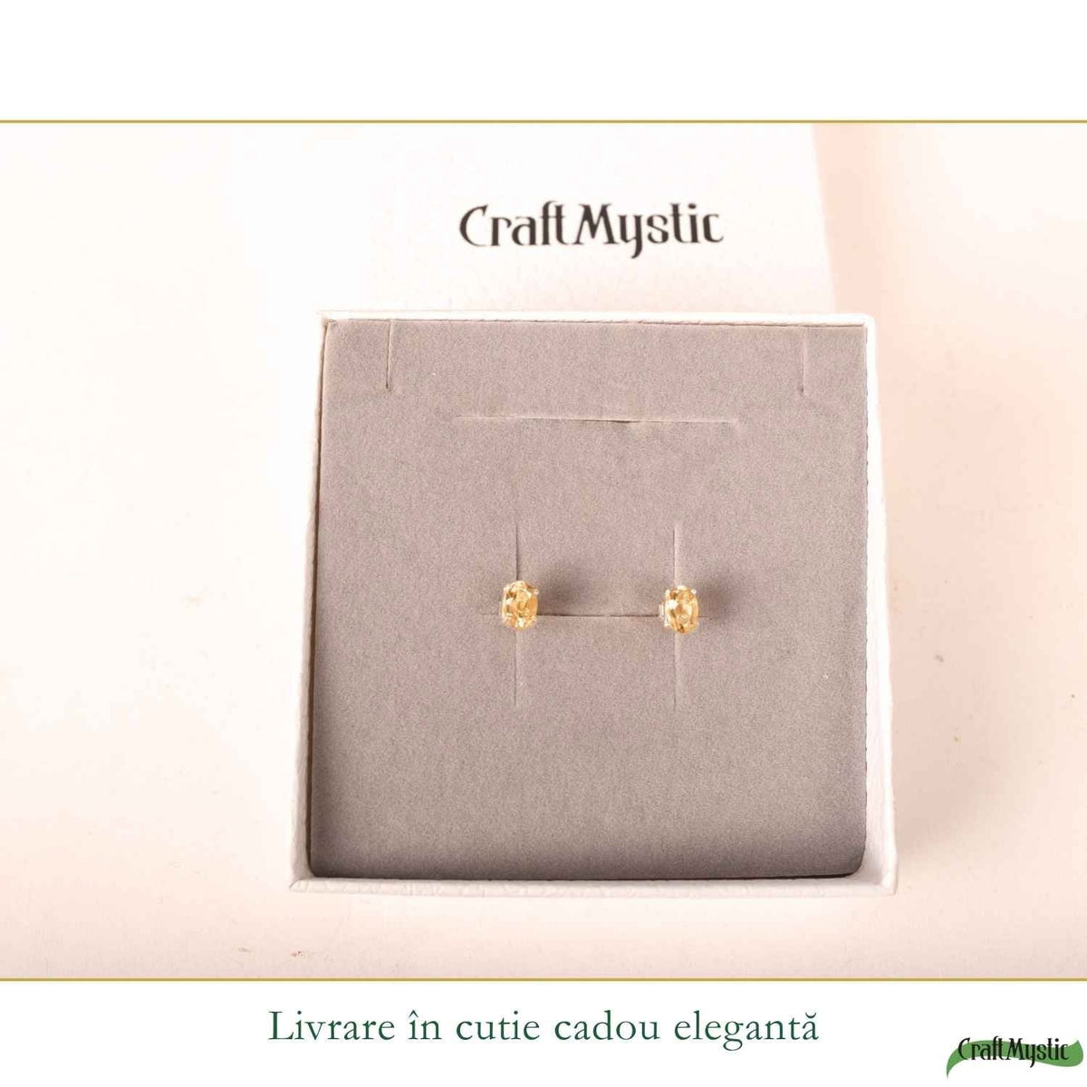 Cercei cu Citrin, Argint 925 – CraftMystic