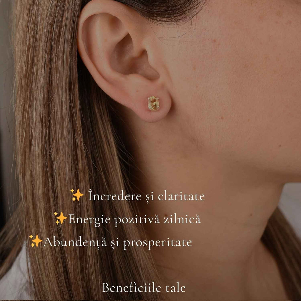 Cercei cu Citrin, Argint 925 – CraftMystic