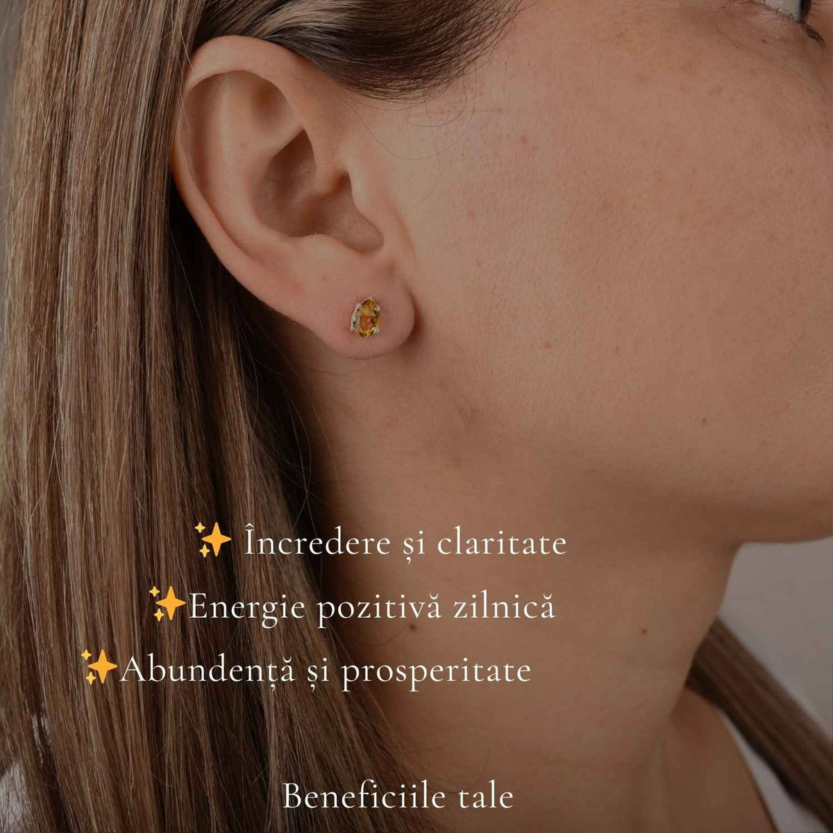 Cercei cu Citrin, Argint 925 – CraftMystic