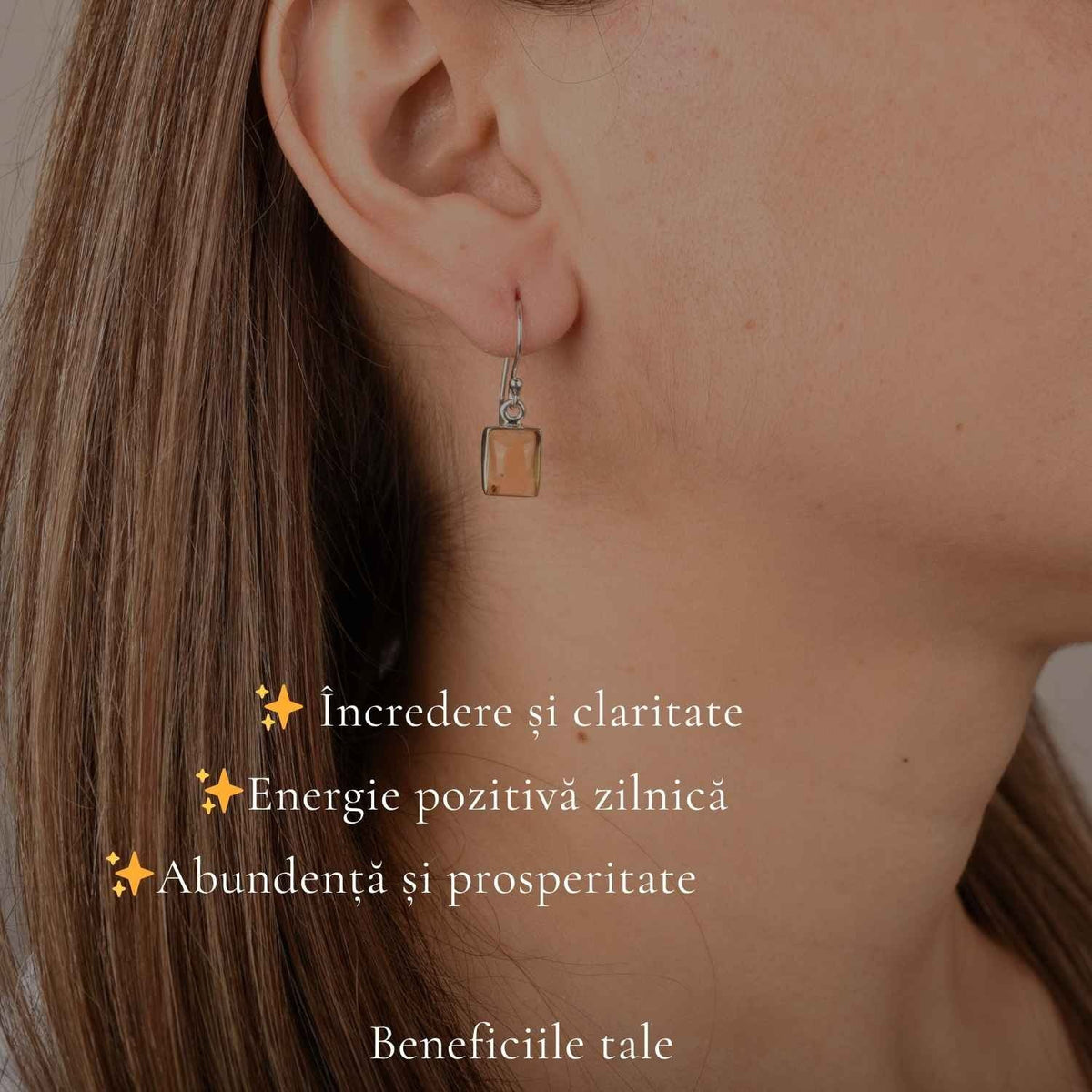 Cercei cu Citrin, Argint 925 – CraftMystic