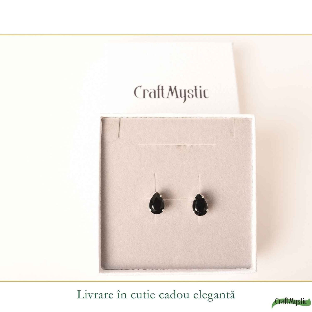 Cercei cu Obsidian, Argint 925 – CraftMystic
