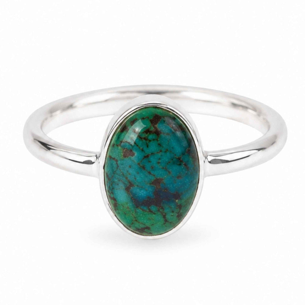 Inel cu Crisocol, Argint 925 – CraftMystic
