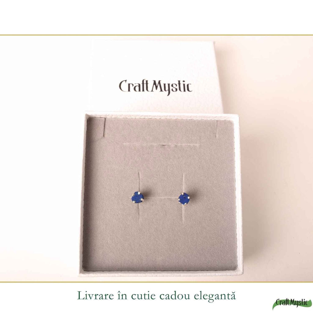 Cercei cu Azurit, Argint 925 – CraftMystic