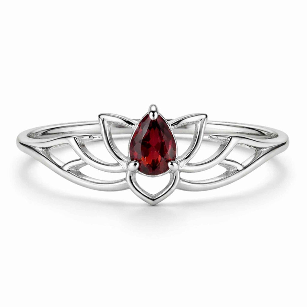Inel cu Granat, Argint 925 – CraftMystic